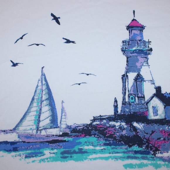 Woman Within lighthouse tee shirt 2X - Picture 2 of 6